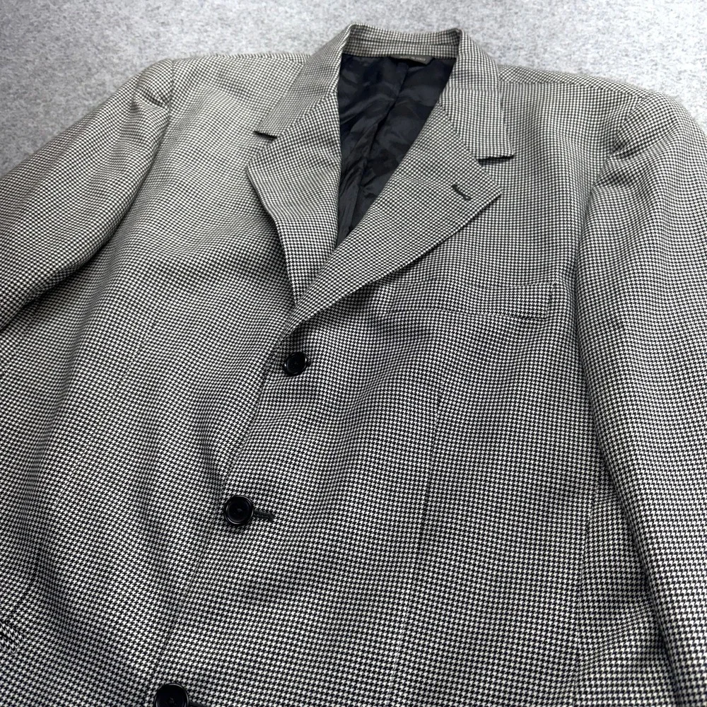 Banana Republic Men's Blazer 42R Houndstooth Wool-Cashmere Italian Made‎ Classic